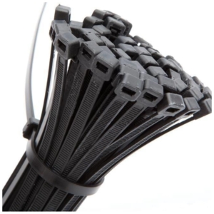 Black nylon cable ties