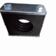 20240805_185339-scaled-1png - Red Edge Resources Black metal block with a flanged top and two hex nuts on raised studs, showing a threaded hole on the side (machined mounting piece).
